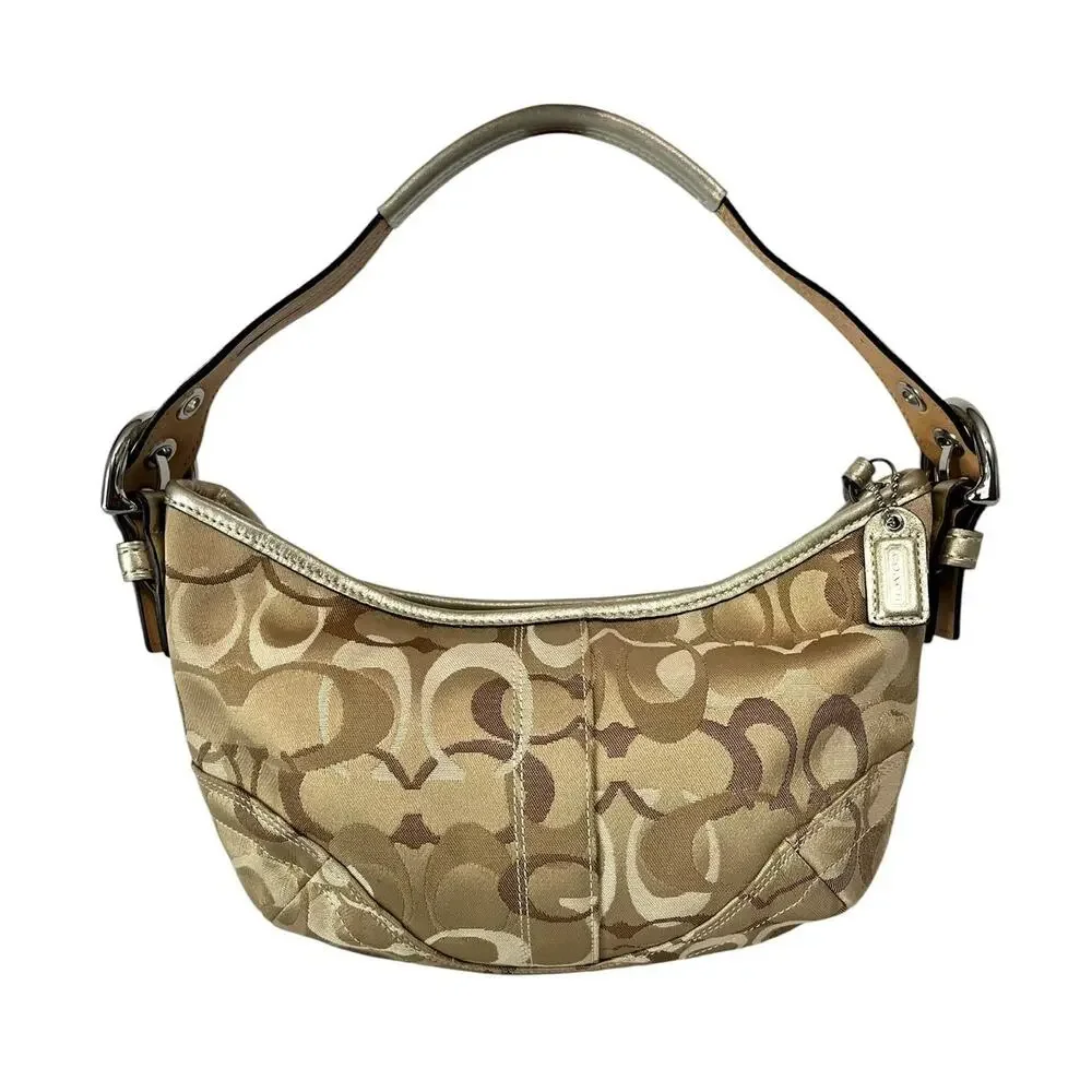 バッグ archive coach soho shoulder bag y2k gold Coach | Bags | Coach Signature Small Soho Hobo Shoulder Bag Gold